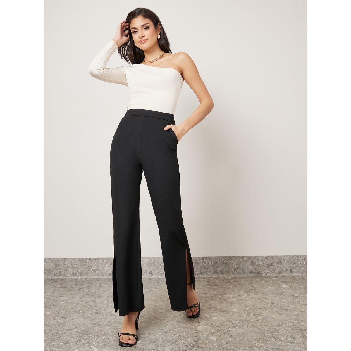 Styli One Shoulder Neck Fitted Knit Top-women-clothing-shirtsandblouses-blouses-image-2
