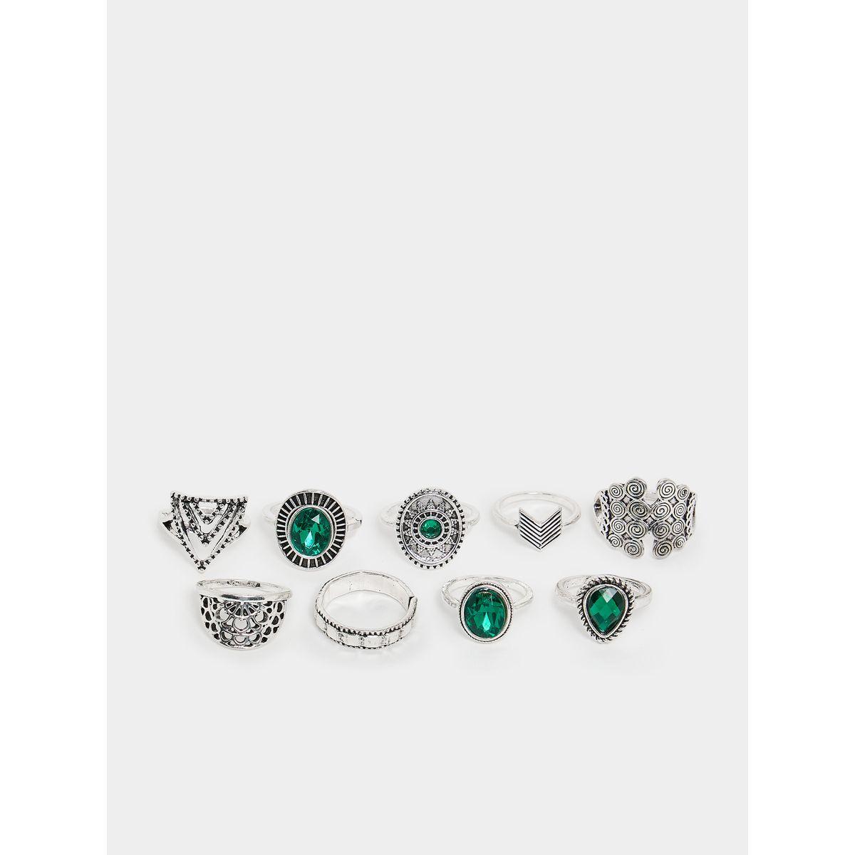 مجموعة من 9 خواتم متنوعة-women-watchesandjewellery-jewellery-rings-image-1