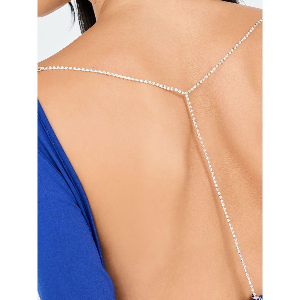 Styli Open Back Faux Rhinestone Detail Bodysuit-women-clothing-tshirts-image-4