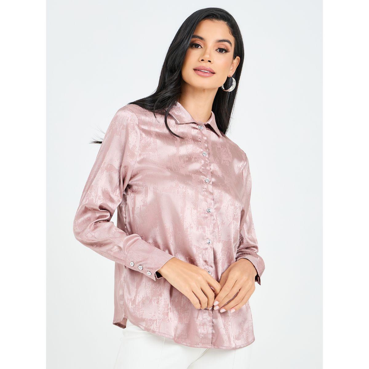 بلوزة ساتان بأزرار غلق-women-clothing-shirtsandblouses-shirts-image-3