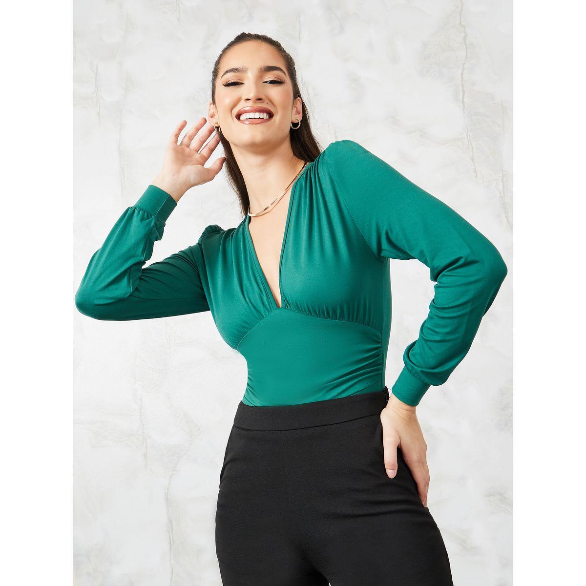بودي سوت بياقة عميقة-women-clothing-tshirts-image-2