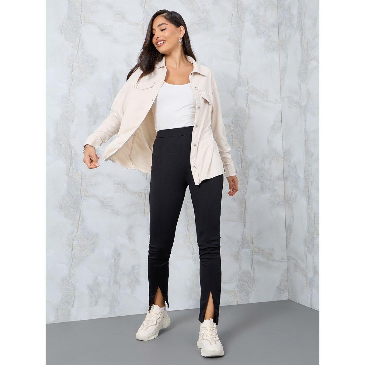 بلوزة كاجوال مع جيوب بطية إغلاق-women-clothing-shirtsandblouses-shirts-image-2