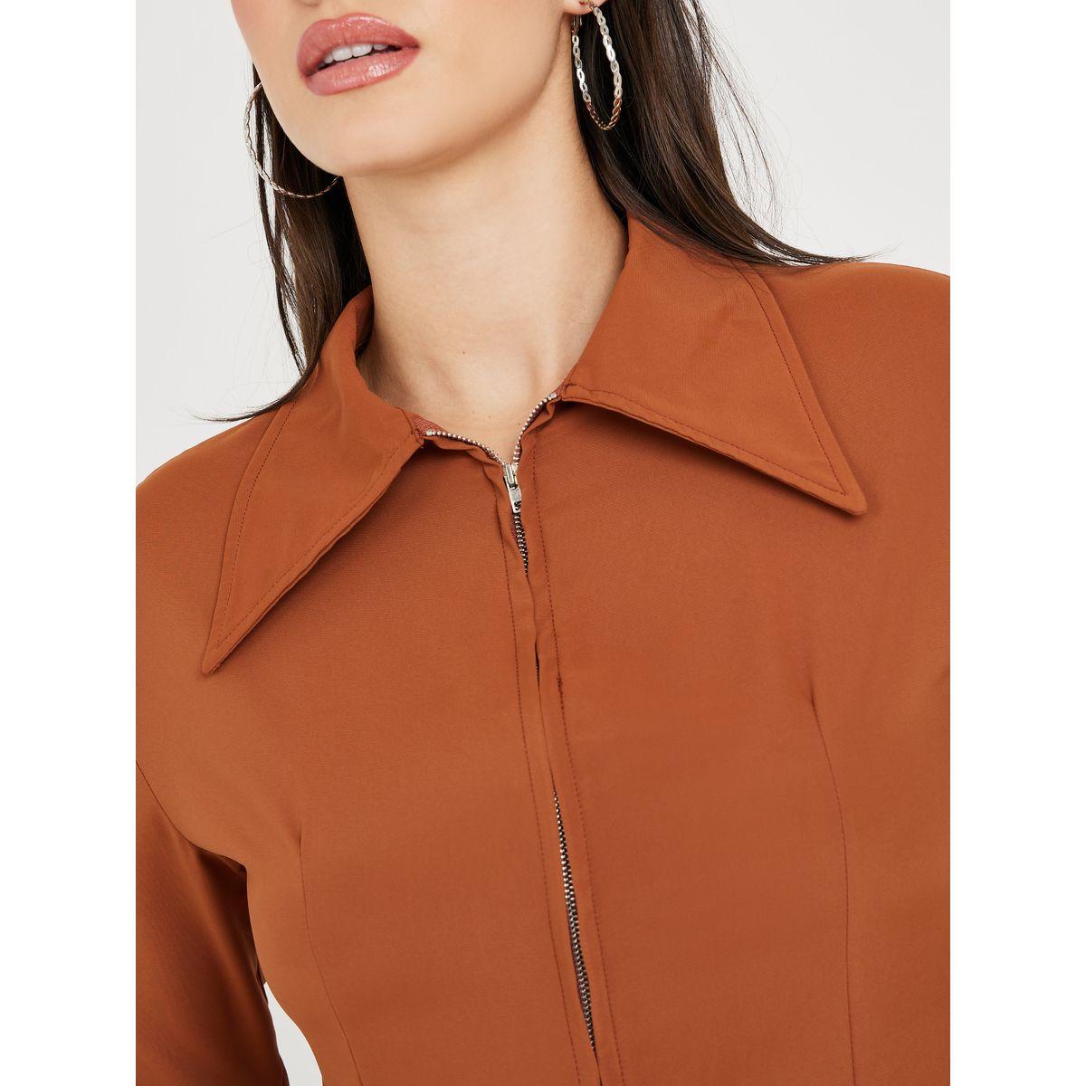 بلوزة قصير بحافة منحنية-women-clothing-shirtsandblouses-shirts-image-3