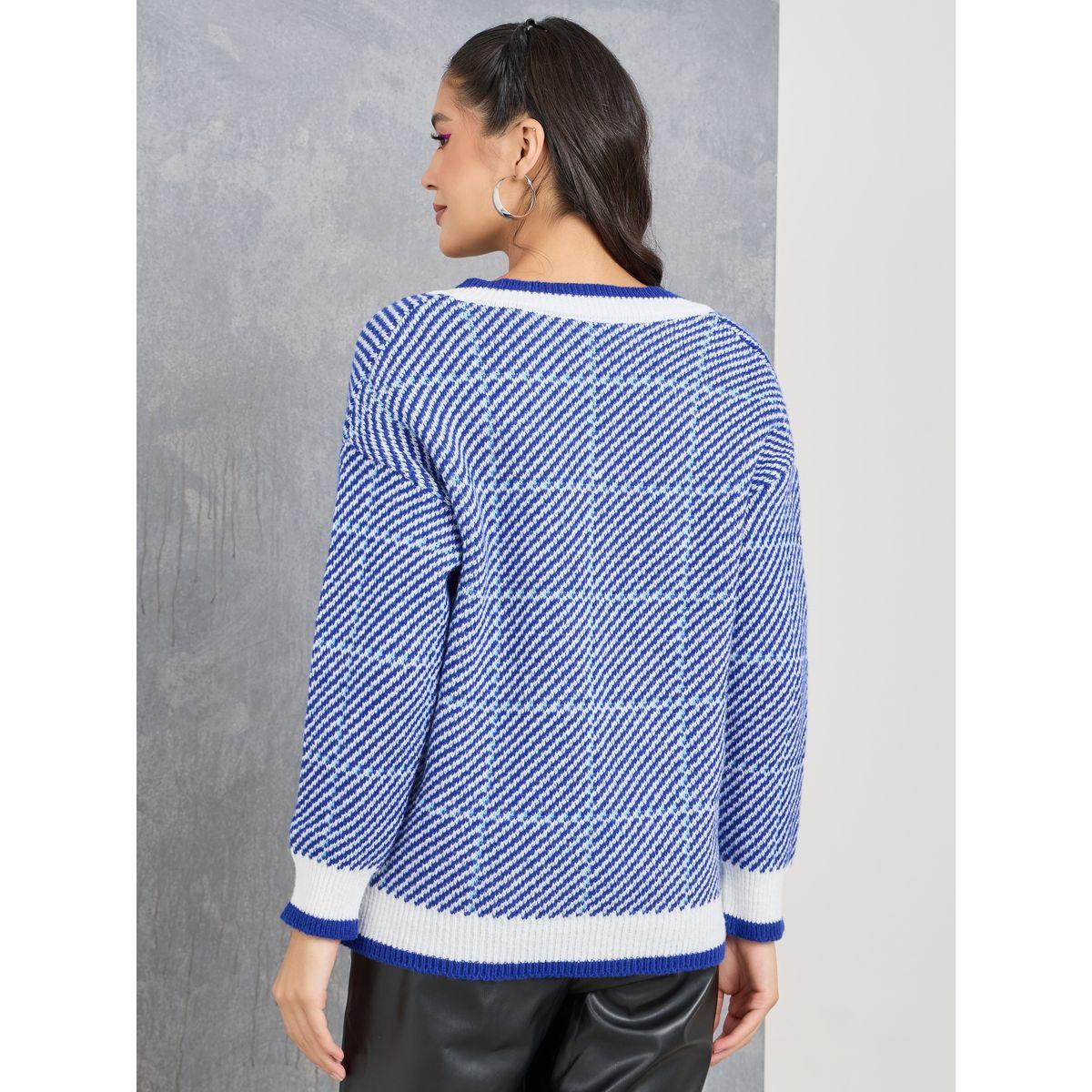 Styli All Over Print V Neck Sweater-women-clothing-cardigansandjumpers-jumpers-image-5