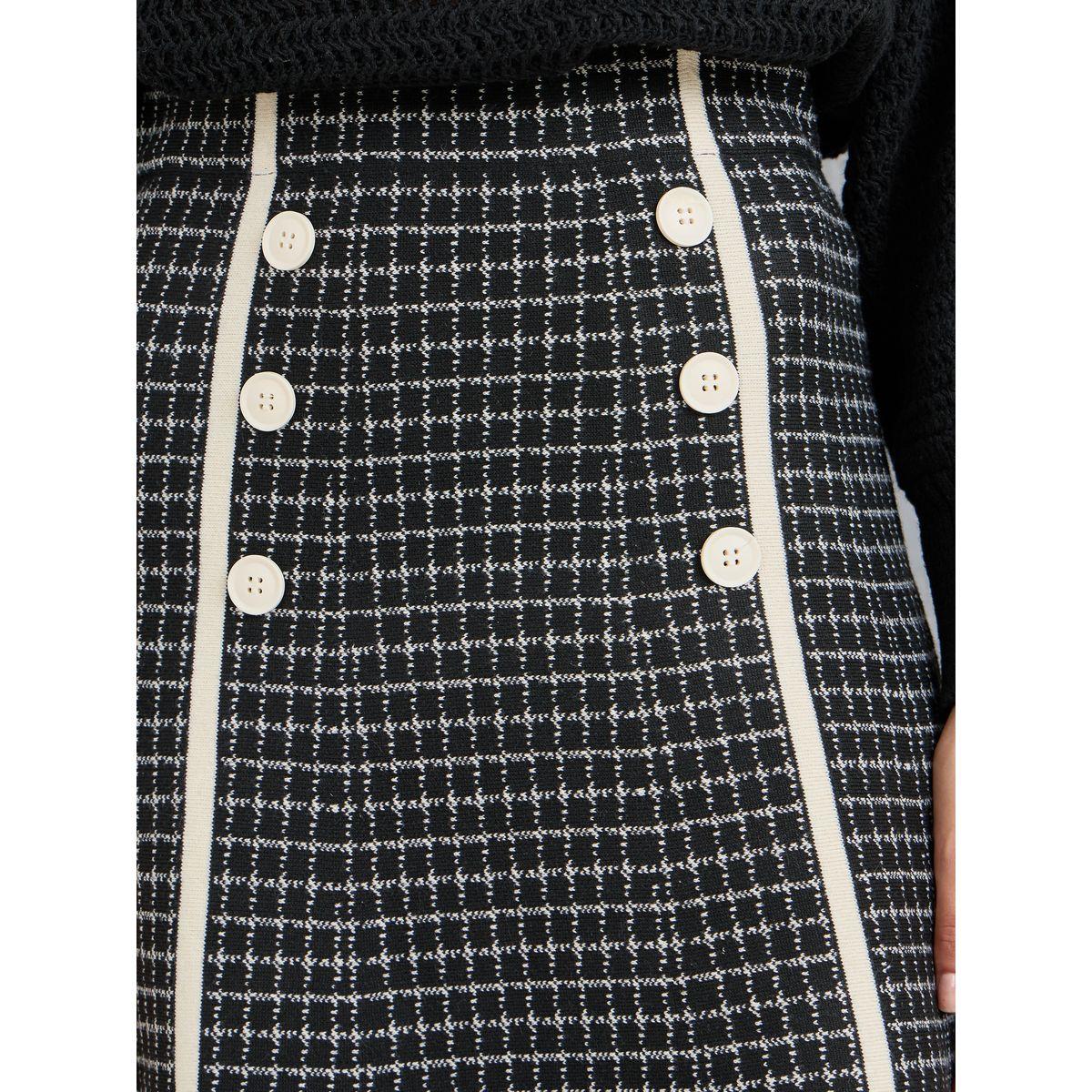 تنورة ميدي مطبعة بنمط مربعات-women-clothing-bottoms-skirts-image-3