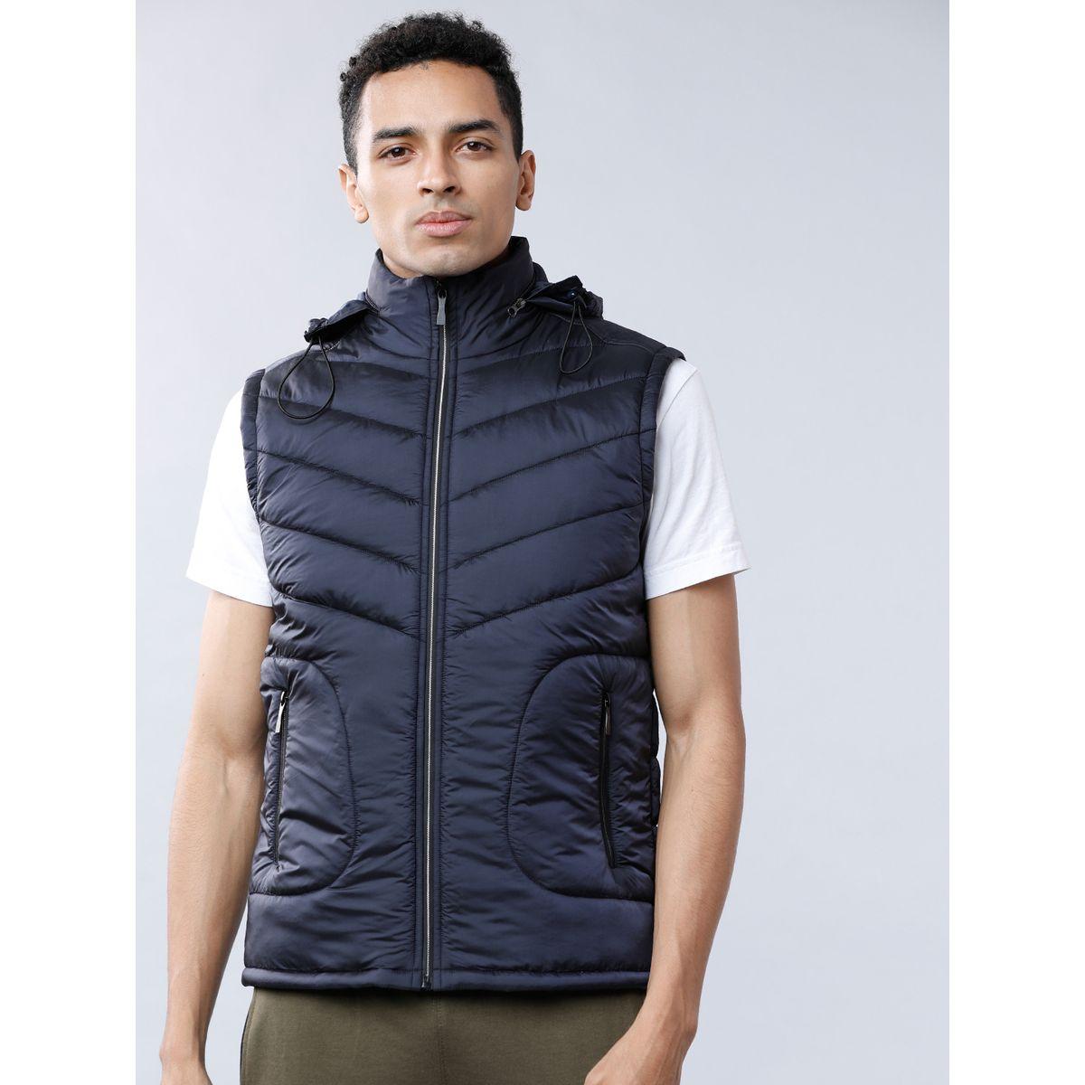 Highlander X Styli Solid Hooded Sleeveless Puffer Jacket-men-clothing-jacketsandblazers-jackets-image-1