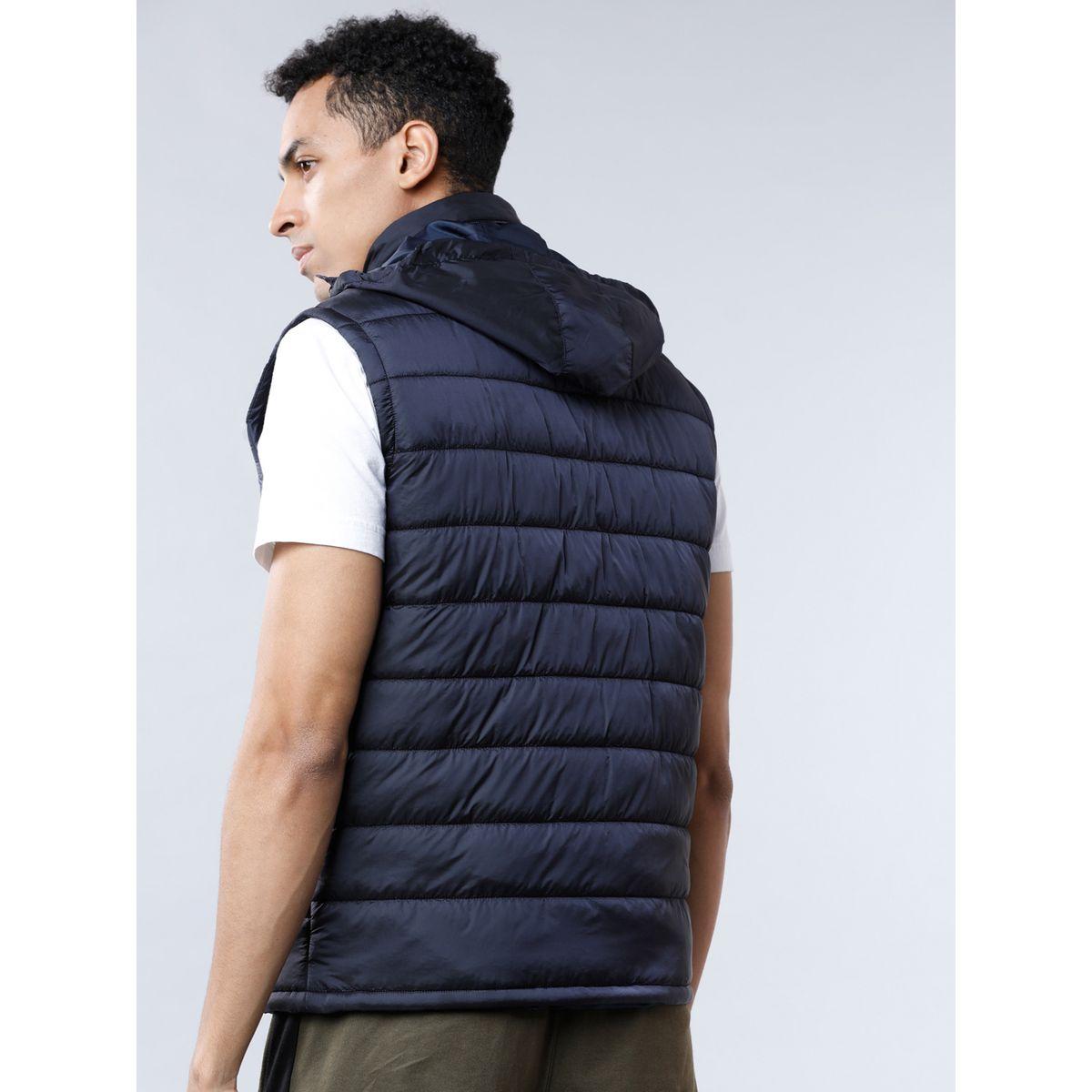 Highlander X Styli Solid Hooded Sleeveless Puffer Jacket-men-clothing-jacketsandblazers-jackets-image-3