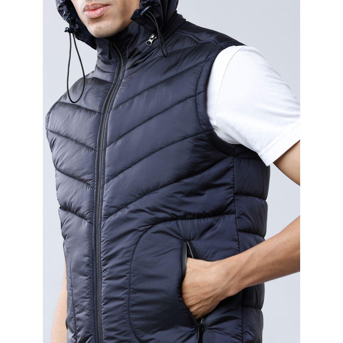 Highlander X Styli Solid Hooded Sleeveless Puffer Jacket-men-clothing-jacketsandblazers-jackets-image-4