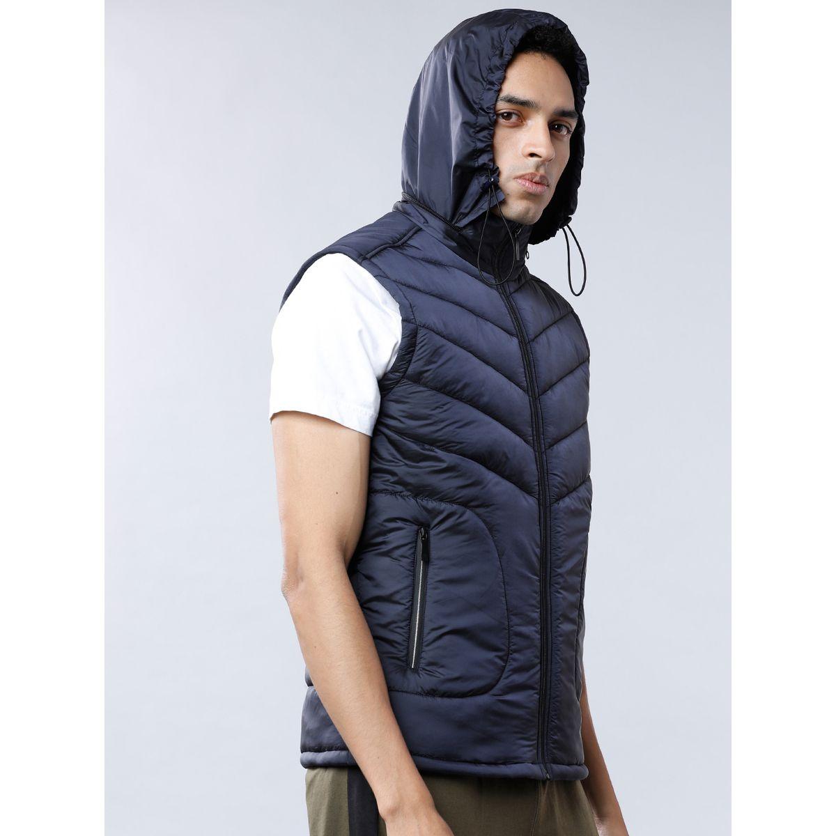 Highlander X Styli Solid Hooded Sleeveless Puffer Jacket-men-clothing-jacketsandblazers-jackets-image-6