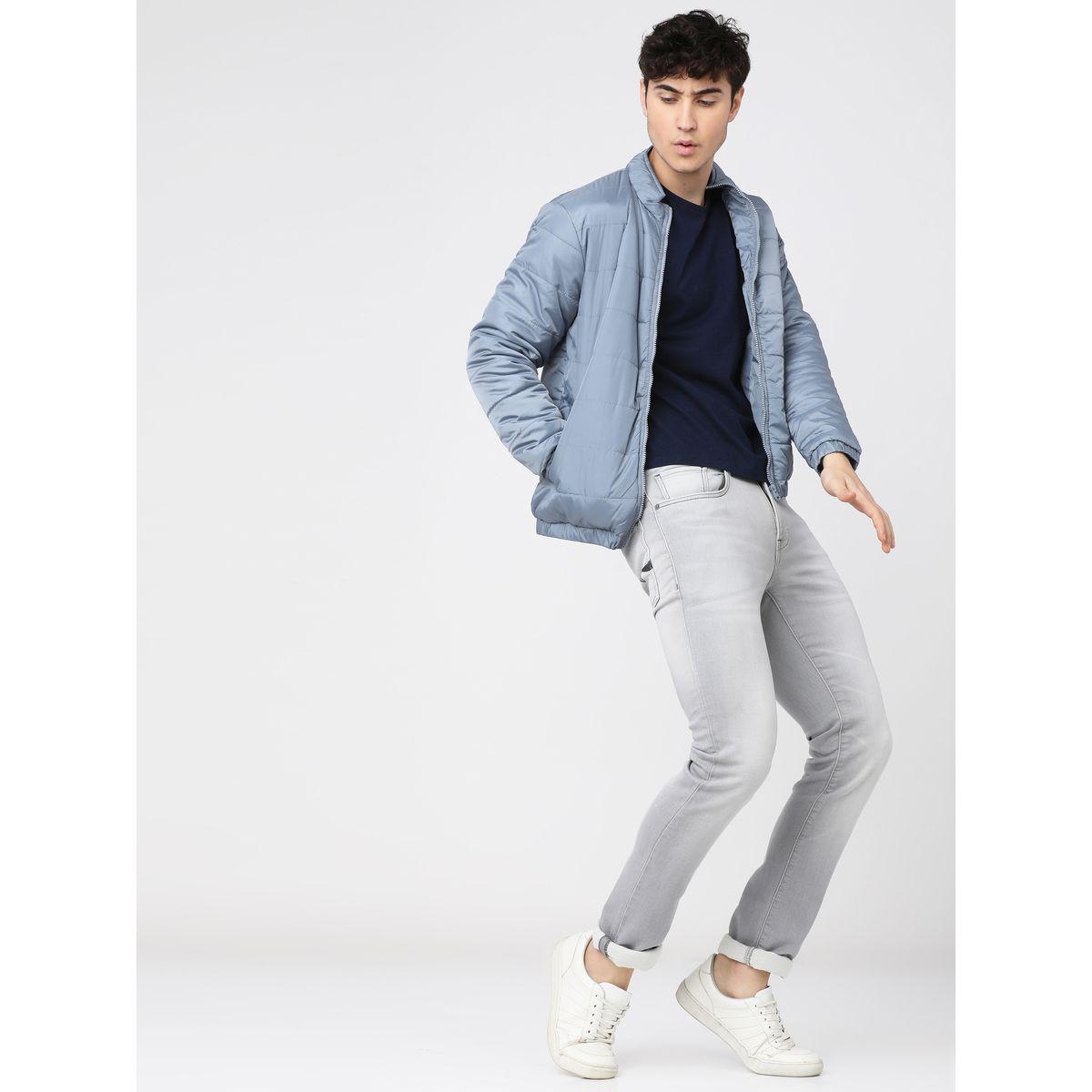 Highlander X Styli Solid High Neck Zip Up Bomber Jacket-men-clothing-jacketsandblazers-jackets-image-5