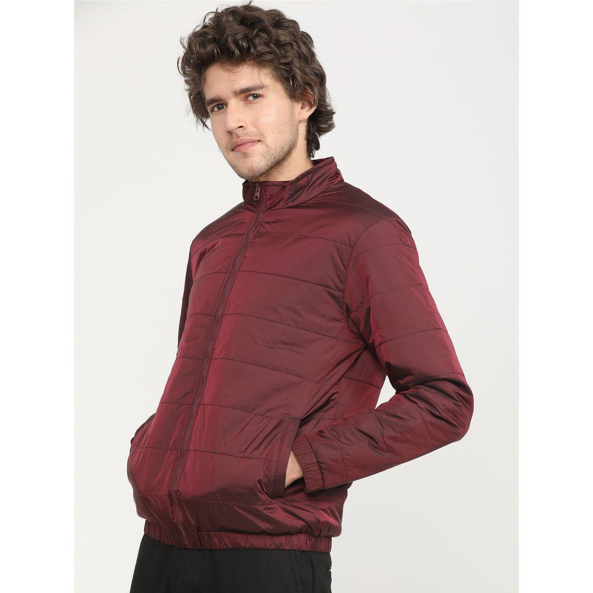Highlander X Styli Solid High Neck Zip Up Bomber Jacket-men-clothing-jacketsandblazers-jackets-image-2