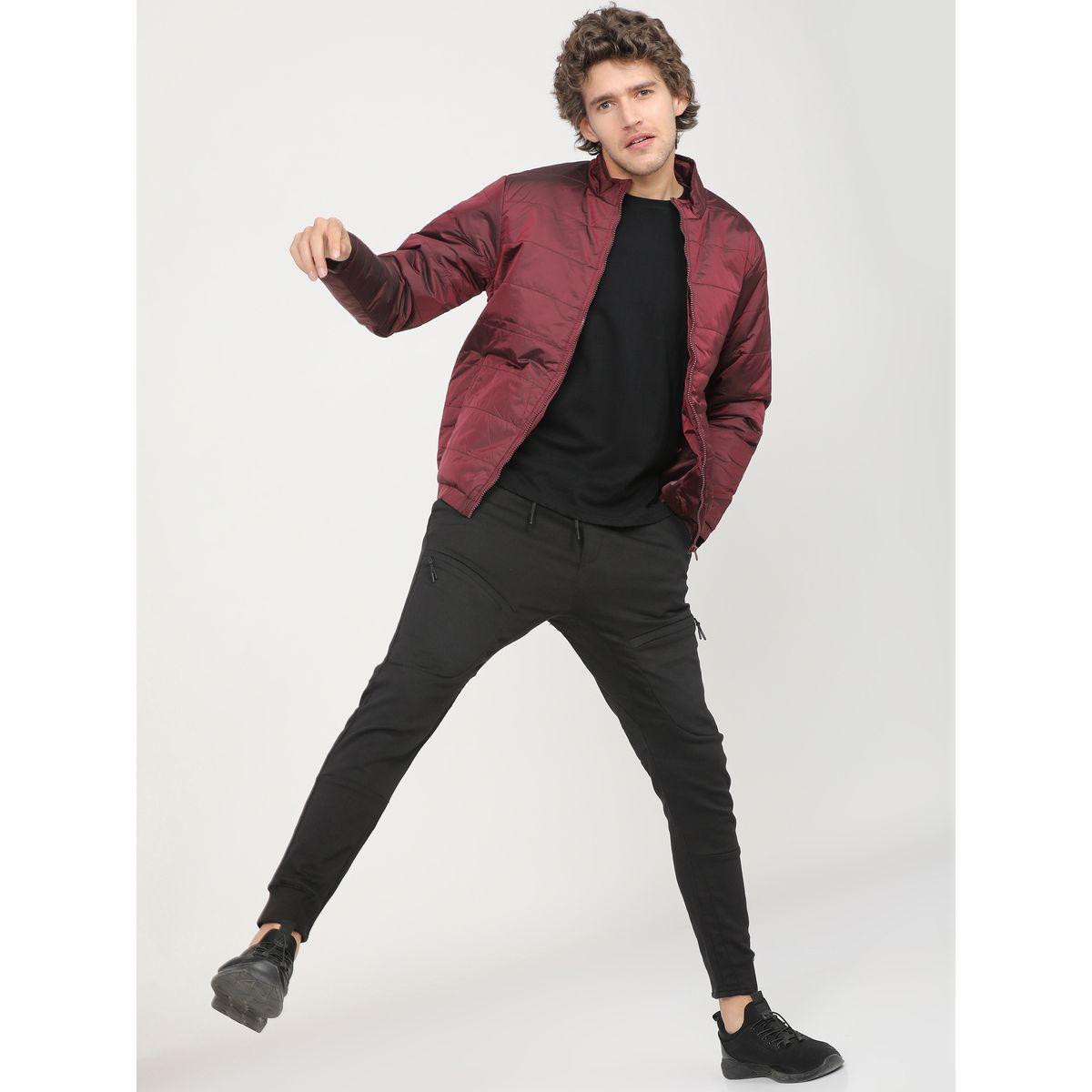جاكيت بومبر سادة بياقة عالية هايلاندر × ستايلي-men-clothing-jacketsandblazers-jackets-image-3