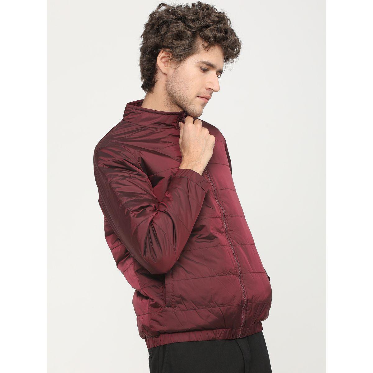 جاكيت بومبر سادة بياقة عالية هايلاندر × ستايلي-men-clothing-jacketsandblazers-jackets-image-2