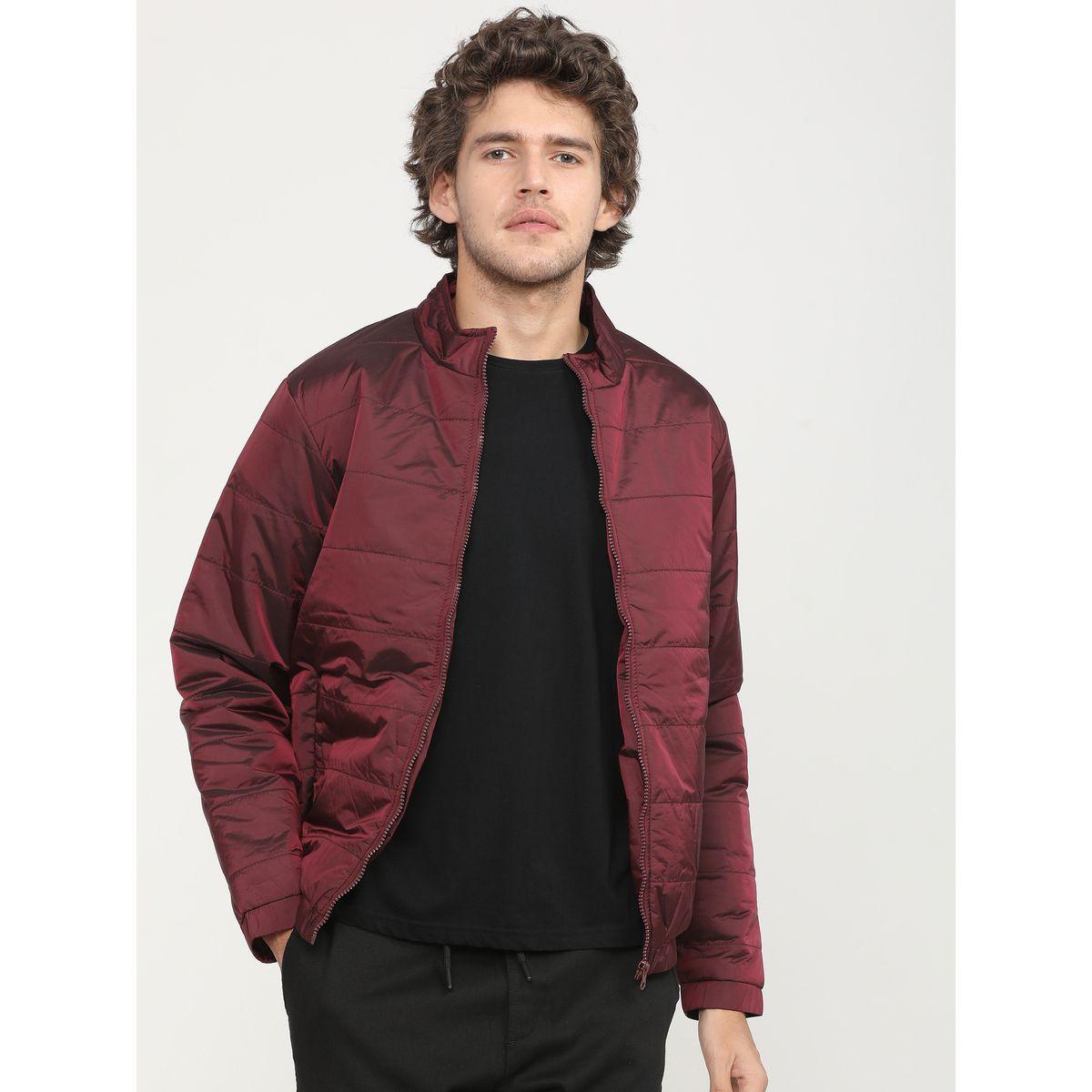 Highlander X Styli Solid High Neck Zip Up Bomber Jacket-men-clothing-jacketsandblazers-jackets-image-7