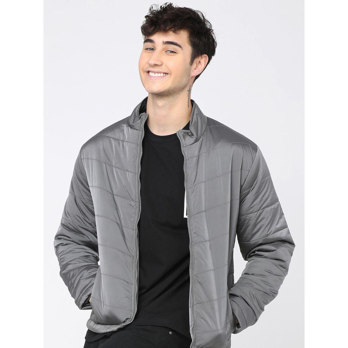 Highlander X Styli Solid High Neck Zip Up Bomber Jacket-men-clothing-jacketsandblazers-jackets-image-1