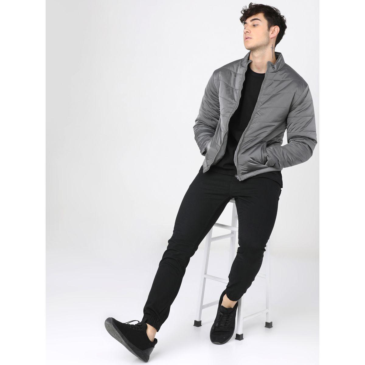 Highlander X Styli Solid High Neck Zip Up Bomber Jacket-men-clothing-jacketsandblazers-jackets-image-6