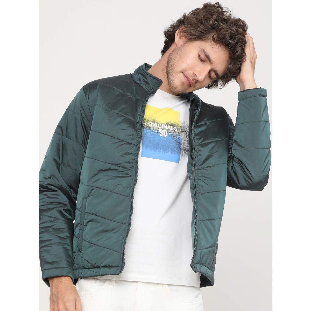 Highlander X Styli Solid High Neck Zip Up Bomber Jacket-men-clothing-jacketsandblazers-jackets-image-1