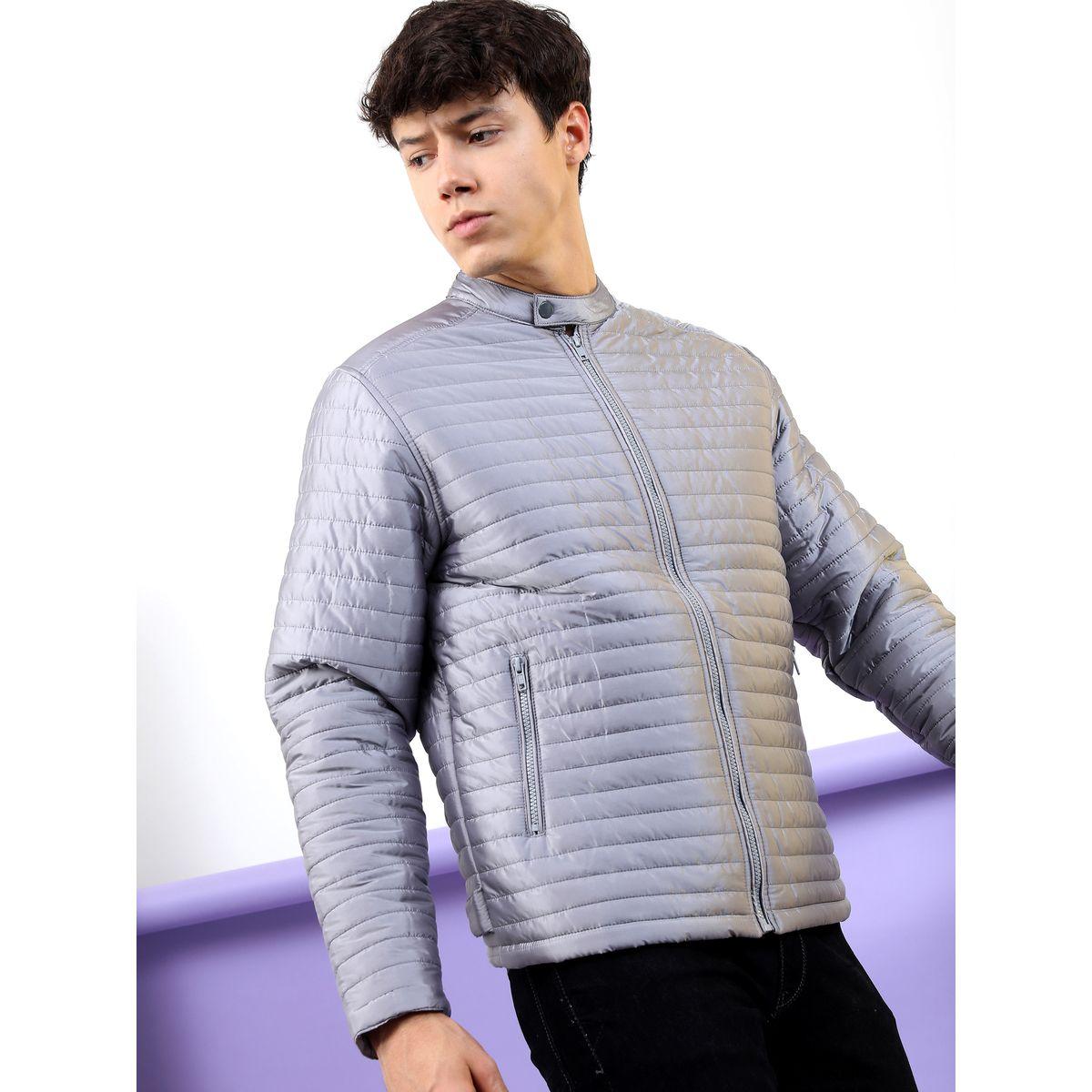 جاكيت بومبر سادة بياقة عالية هايلاندر × ستايلي-men-clothing-jacketsandblazers-jackets-image-6