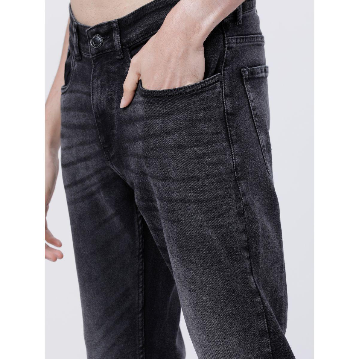 جينز سادة بتداخلات لون باهت هايلاندر × ستايلي-men-clothing-bottoms-jeans-image-4