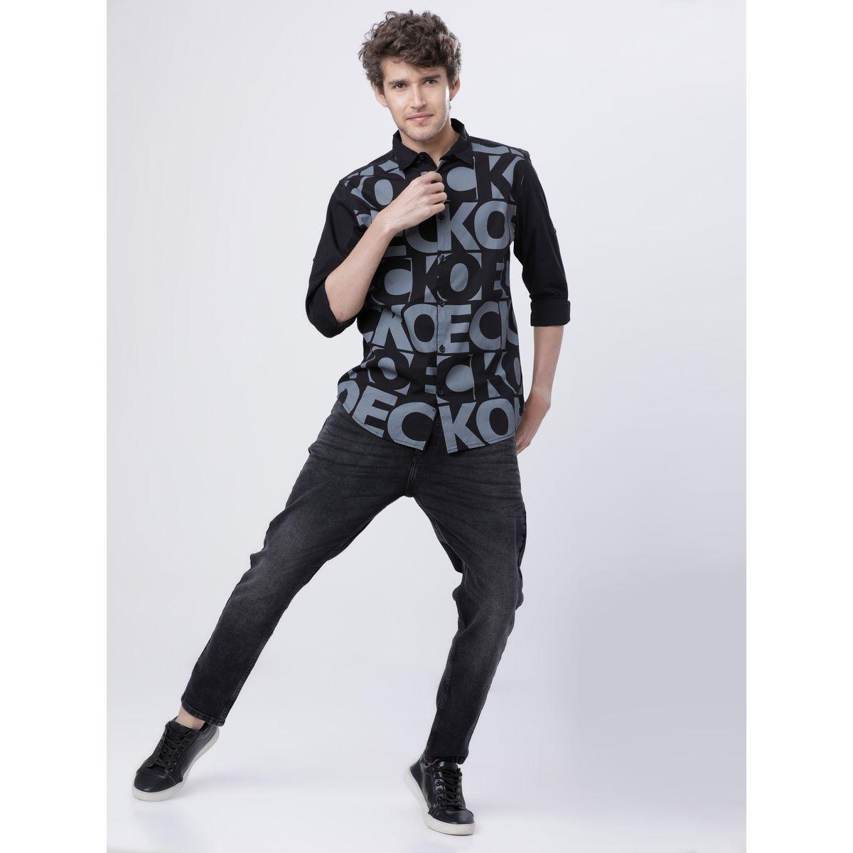 جينز سادة بتداخلات لون باهت هايلاندر × ستايلي-men-clothing-bottoms-jeans-image-5