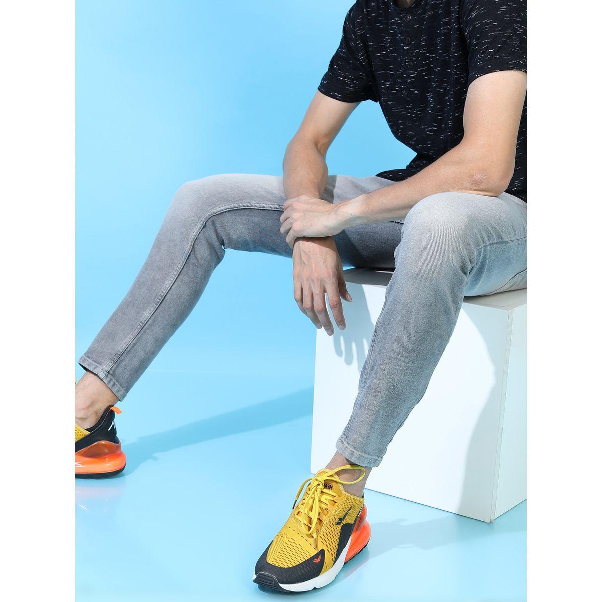 جينز بقصة مستدقة وتفاصيل باهتة هايلاندر × ستايلي-men-clothing-bottoms-jeans-image-1