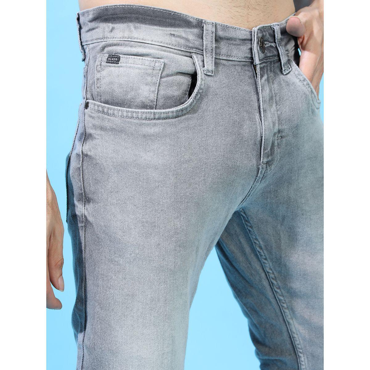 جينز بقصة مستدقة وتفاصيل باهتة هايلاندر × ستايلي-men-clothing-bottoms-jeans-image-4
