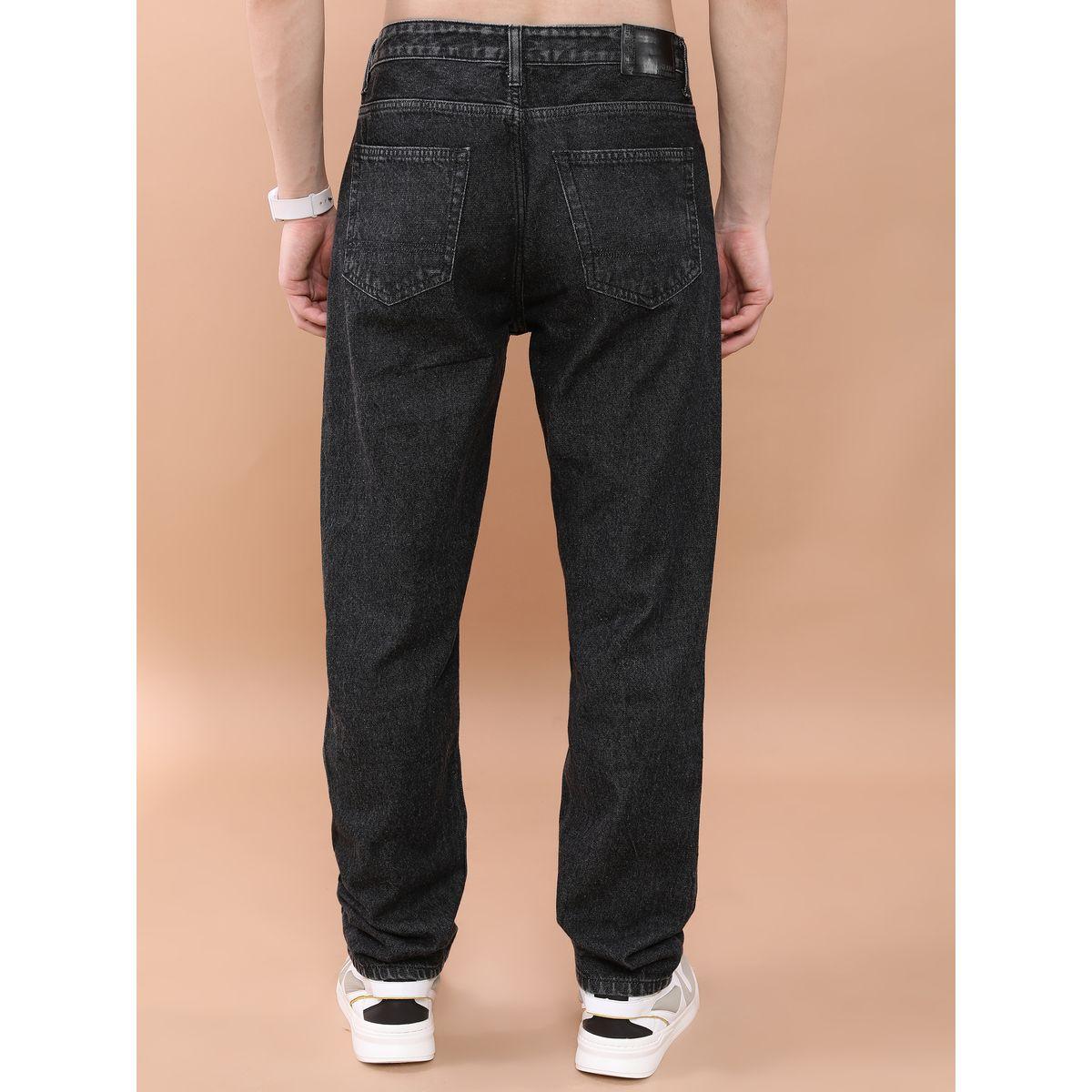 جينز باجي سادة بخصر متوسط كيتش × ستايلي-men-clothing-bottoms-jeans-image-3