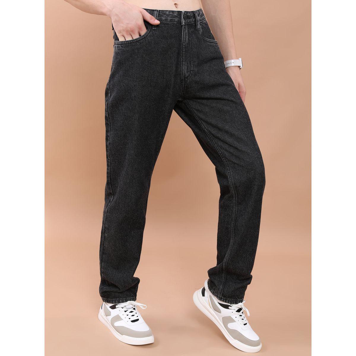 جينز باجي سادة بخصر متوسط كيتش × ستايلي-men-clothing-bottoms-jeans-image-6