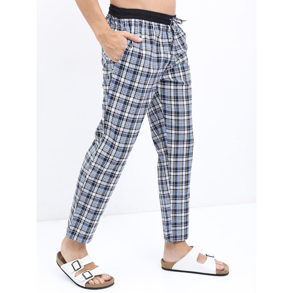 Highlander X Styli Checked Print Mid Rise Lounge Pants-men-clothing-nightwear-pyjamaandshorts-image-6