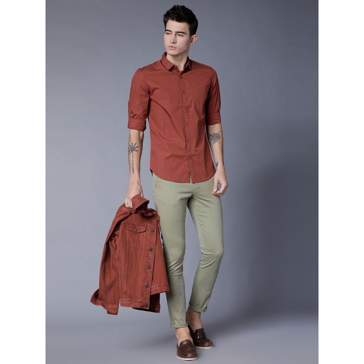 Highlander X Styli Solid Slim Fit Chino Trouser-men-clothing-bottoms-trousersandchinos-trousers-image-2