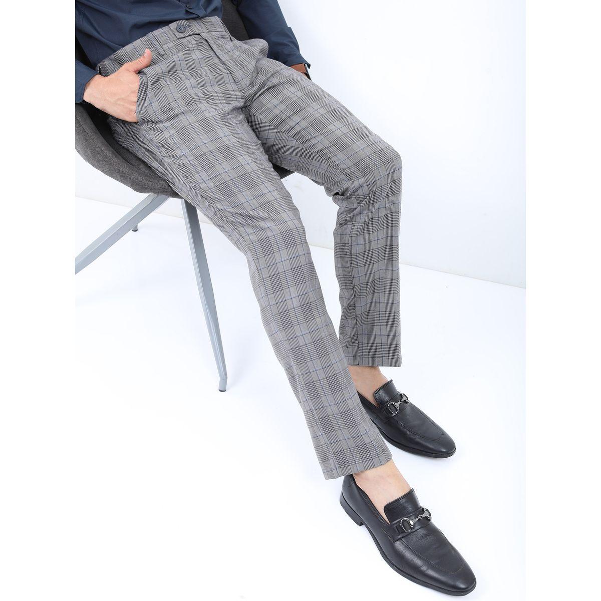Highlander X Styli Checked Slim Fit Formal Trouser-men-clothing-bottoms-trousersandchinos-trousers-image-1