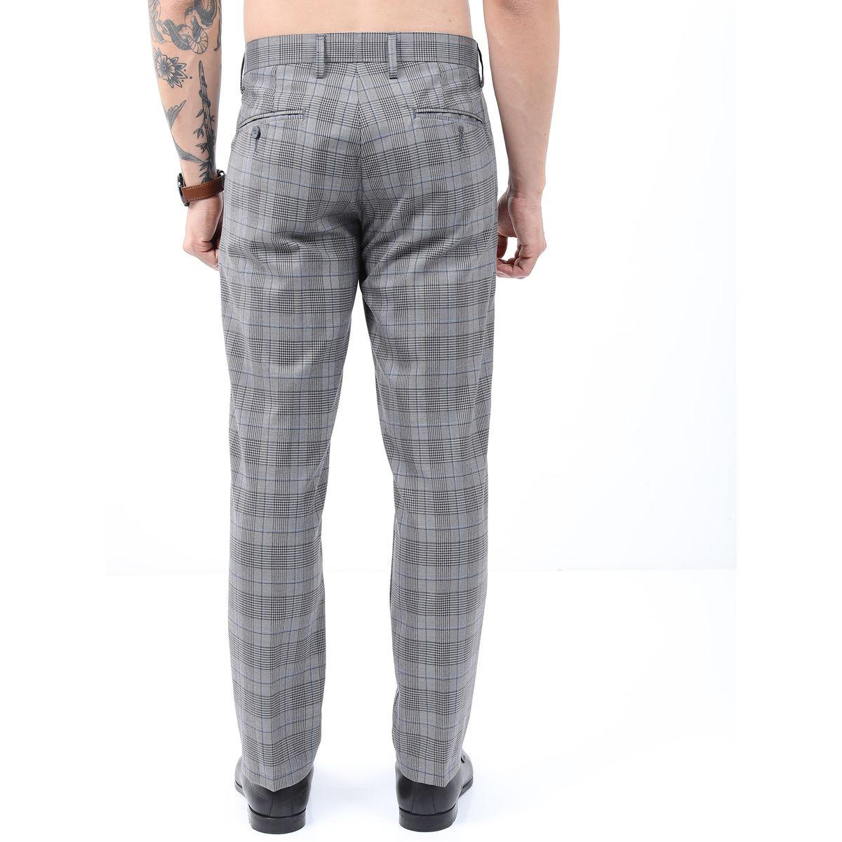 Highlander X Styli Checked Slim Fit Formal Trouser-men-clothing-bottoms-trousersandchinos-trousers-image-3