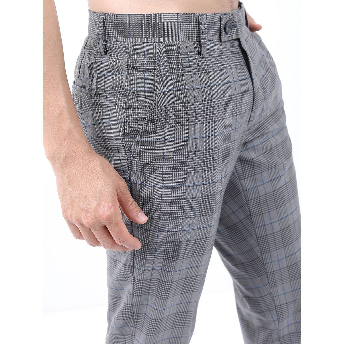 بنطال رسمي بقصة سليم فت هايلاندر × ستايلي-men-clothing-bottoms-trousersandchinos-trousers-image-5