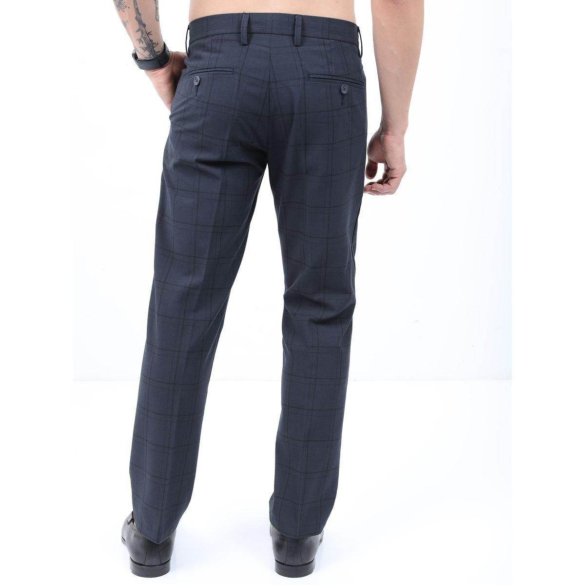 Highlander X Styli Checked Slim Fit Formal Trousers-men-clothing-bottoms-trousersandchinos-trousers-image-3
