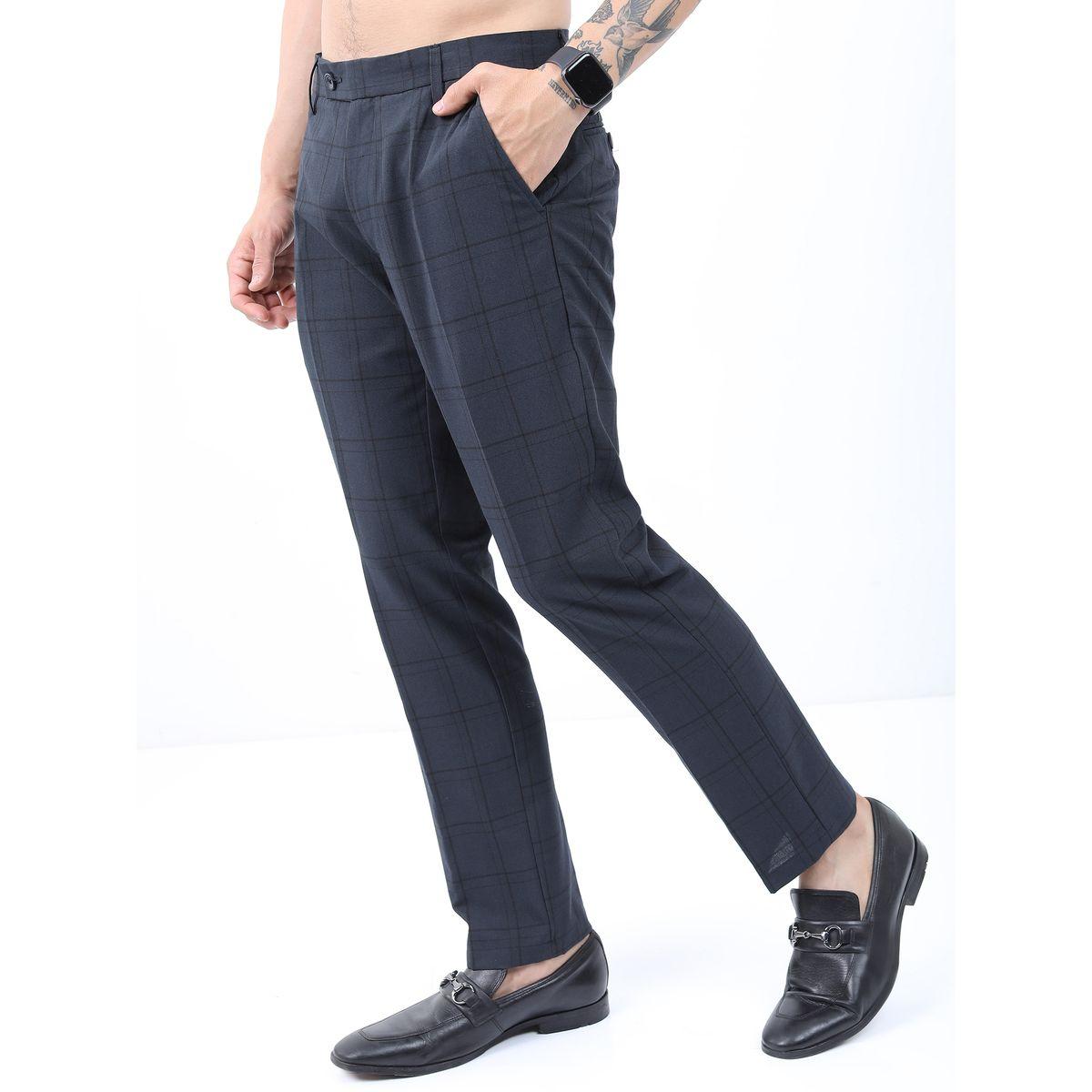 Highlander X Styli Checked Slim Fit Formal Trousers-men-clothing-bottoms-trousersandchinos-trousers-image-4