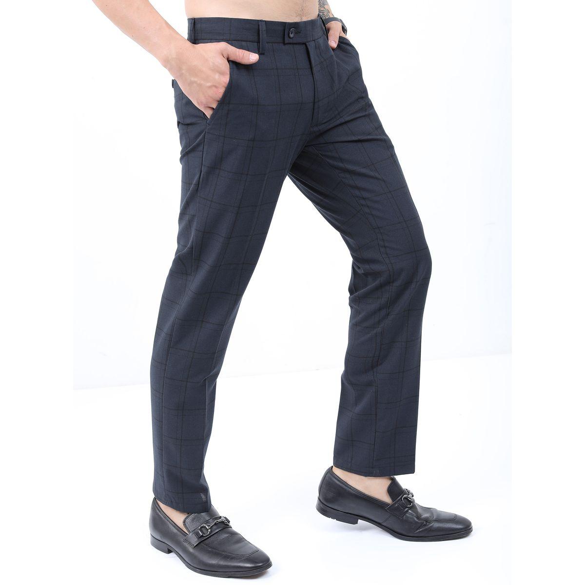 بنطال رسمي بقصة سليم فت هايلاندر × ستايلي-men-clothing-bottoms-trousersandchinos-trousers-image-6