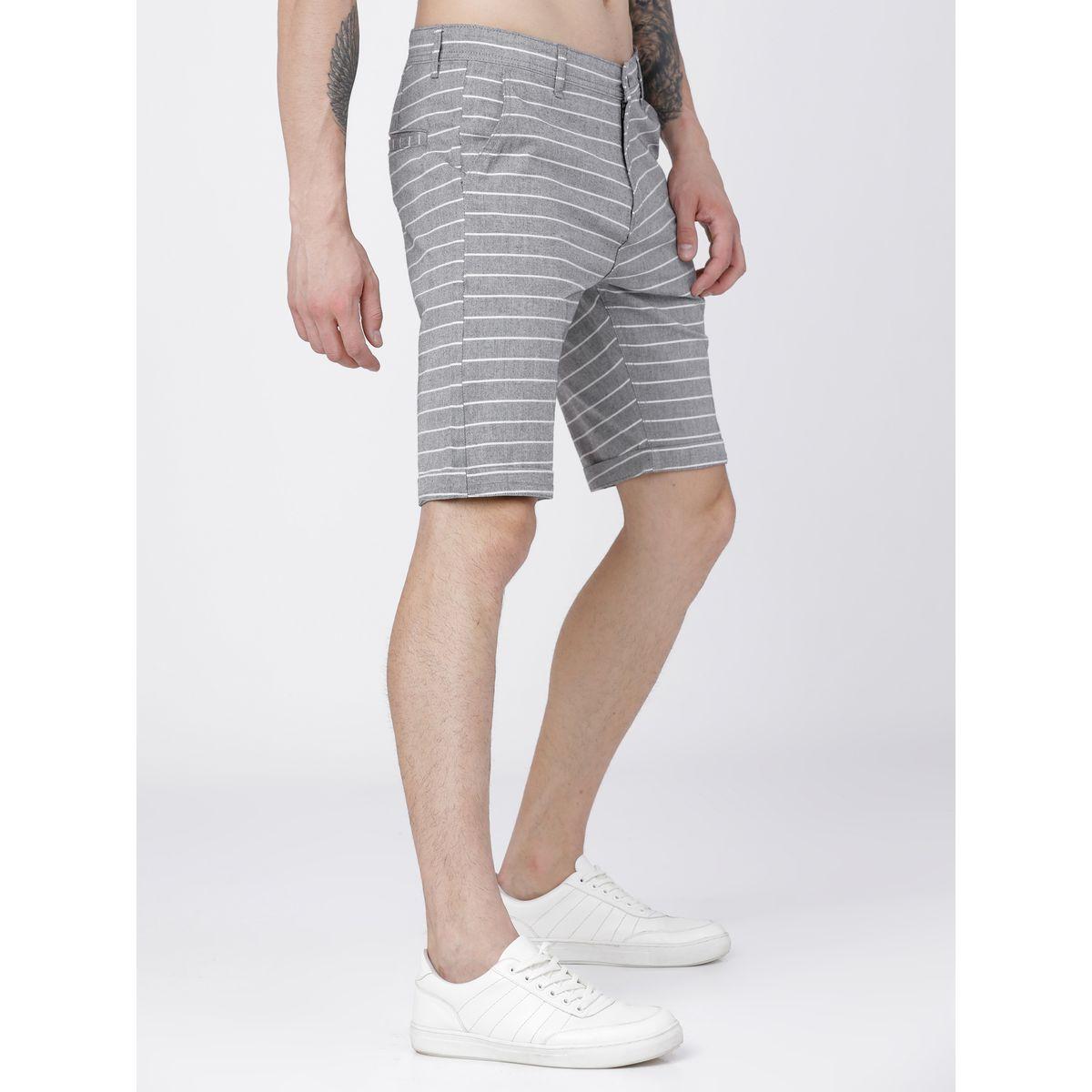 Highlander X Styli Striped Design Slim Fit Regular Shorts-men-clothing-bottoms-shorts-image-6