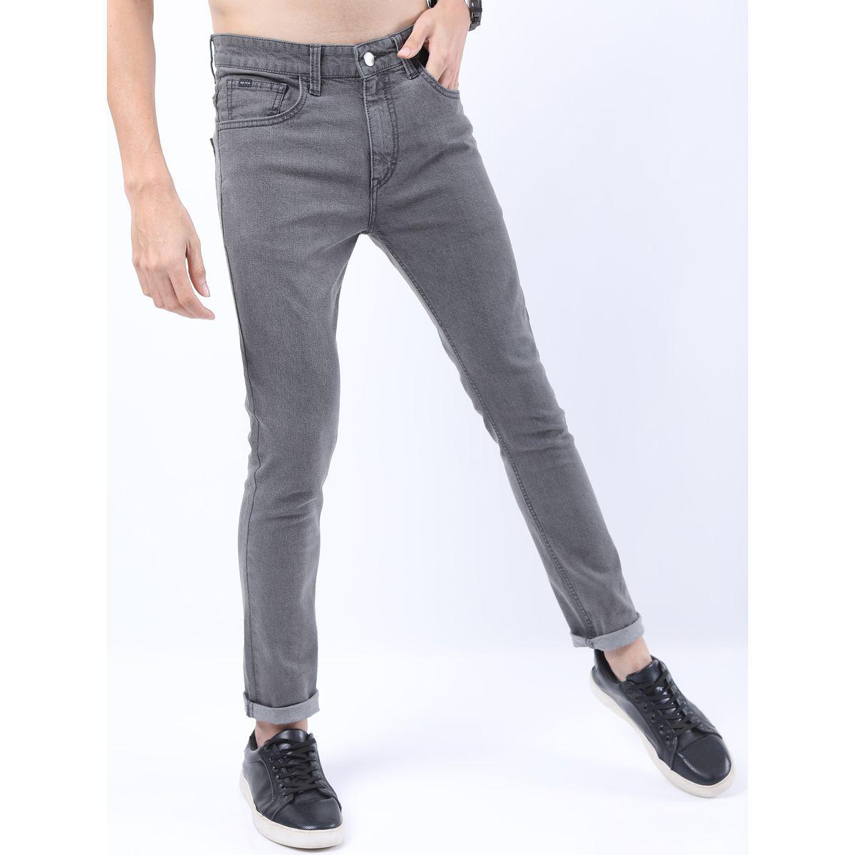 جينز بقصة ضيقة وتفاصيل باهتة كيتش × ستايلي-men-clothing-bottoms-jeans-image-1