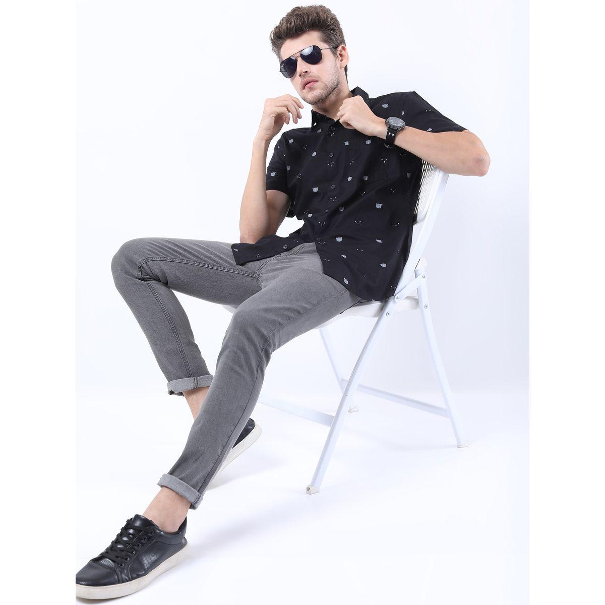جينز بقصة ضيقة وتفاصيل باهتة كيتش × ستايلي-men-clothing-bottoms-jeans-image-2