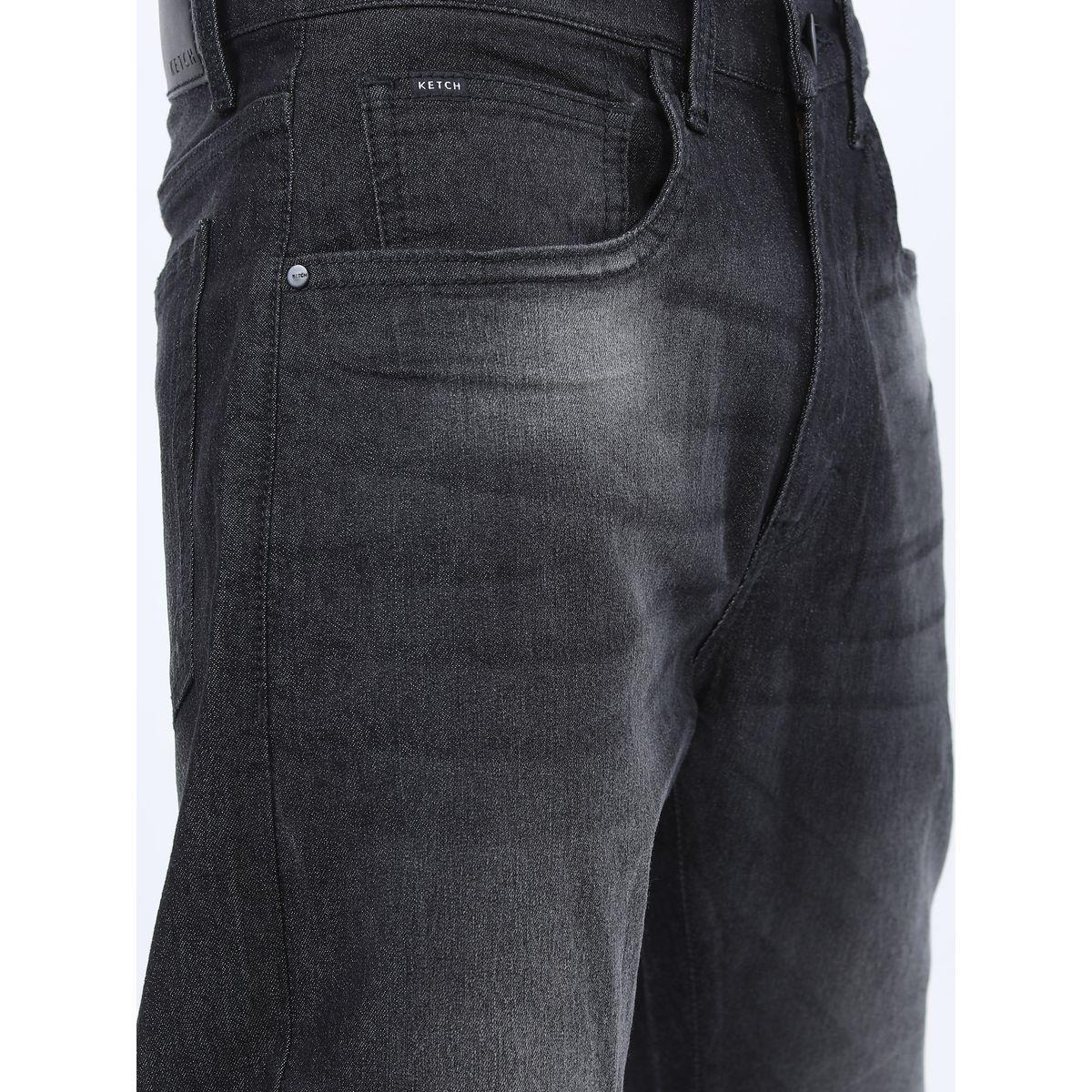 جينز بتفاصيل باهتة وأرجل واسعة كيتش × ستايلي-men-clothing-bottoms-jeans-image-5