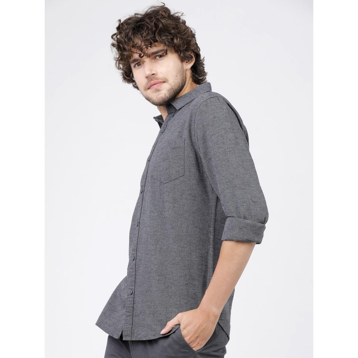 Ketch X Styli Slim Fit Solid Casual Shirt-men-clothing-shirts-image-2