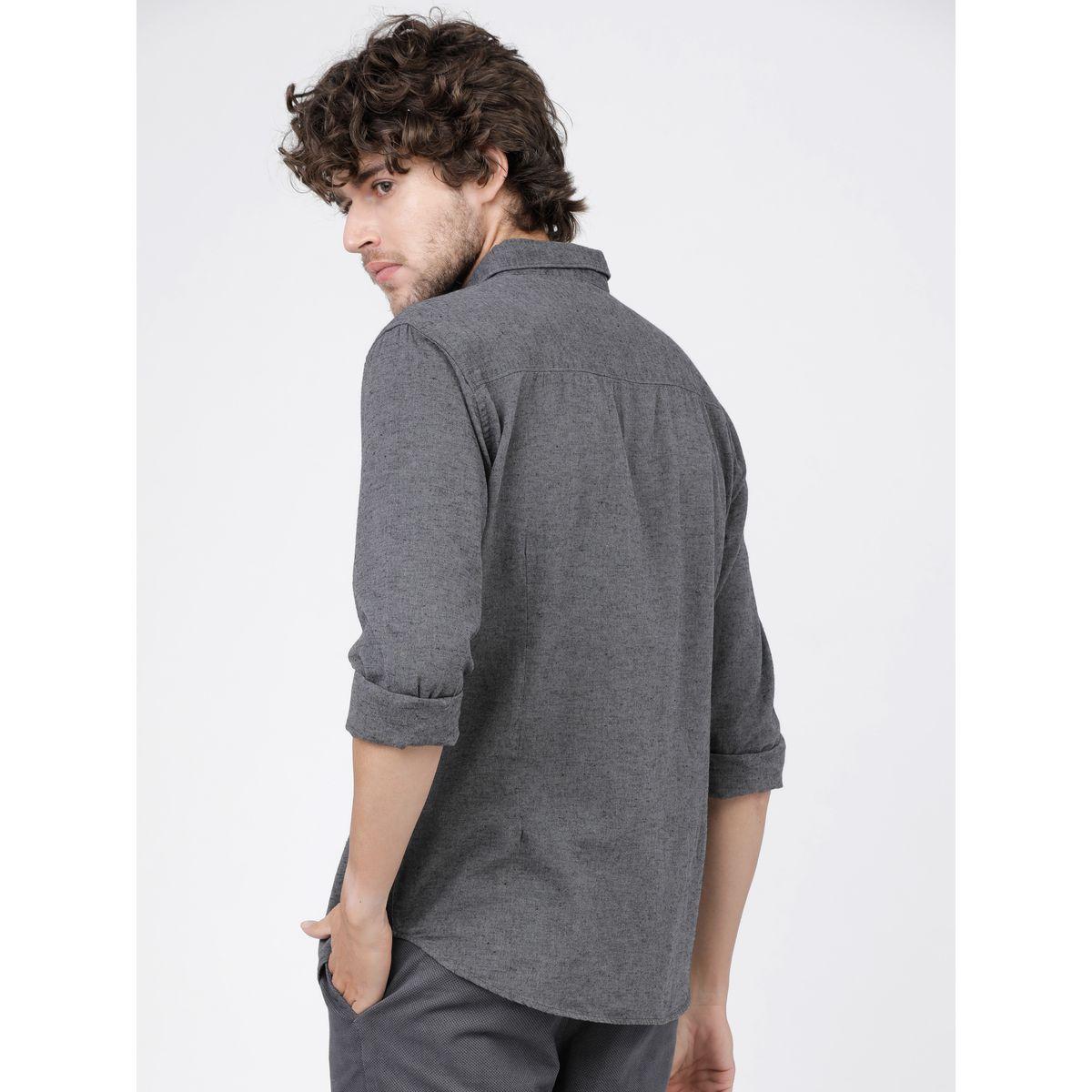 قميص سادة بقصة سليم فت كيتش × ستايلي-men-clothing-shirts-image-3