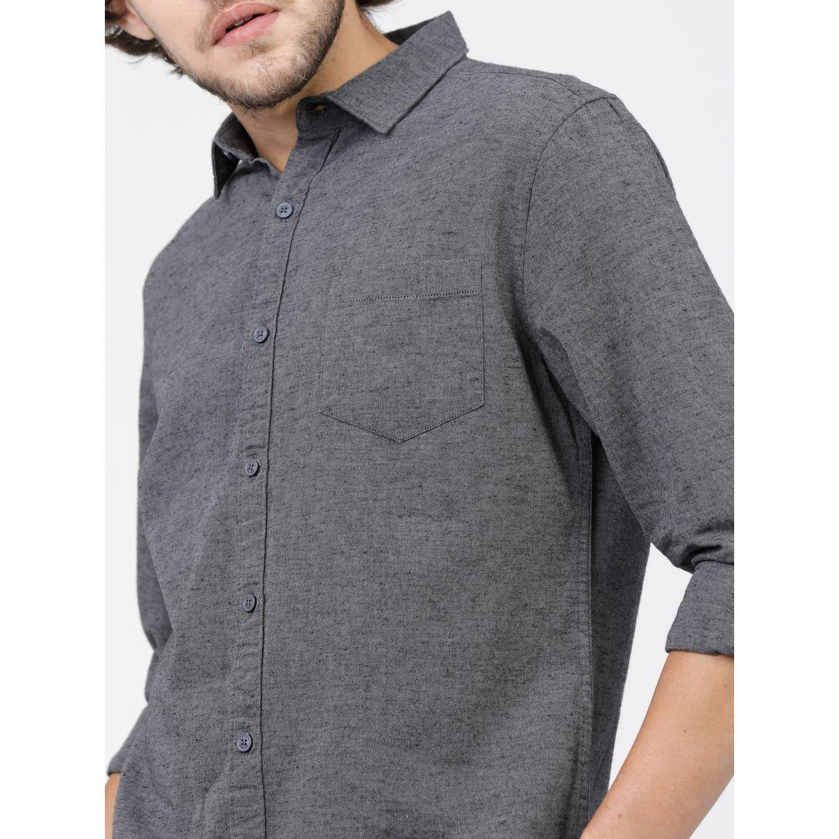 Ketch X Styli Slim Fit Solid Casual Shirt-men-clothing-shirts-image-4