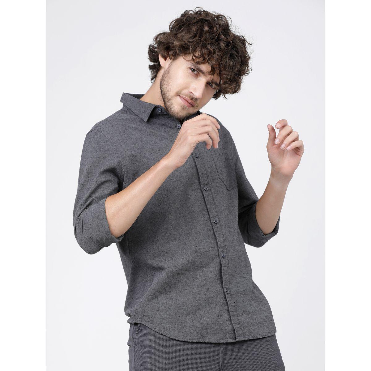 Ketch X Styli Slim Fit Solid Casual Shirt-men-clothing-shirts-image-7