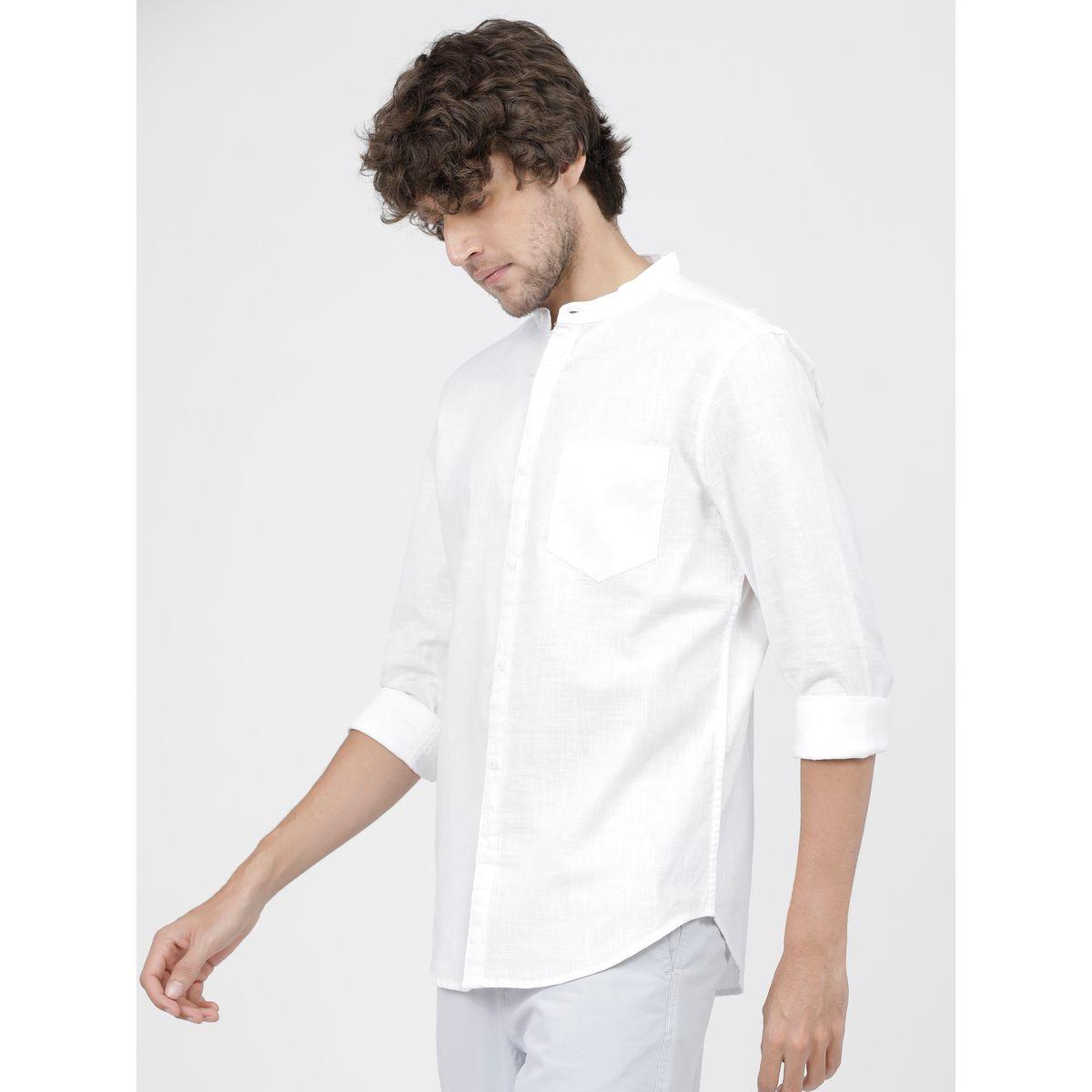 قميص سادة بقصة سليم فت كيتش × ستايلي-men-clothing-shirts-image-2