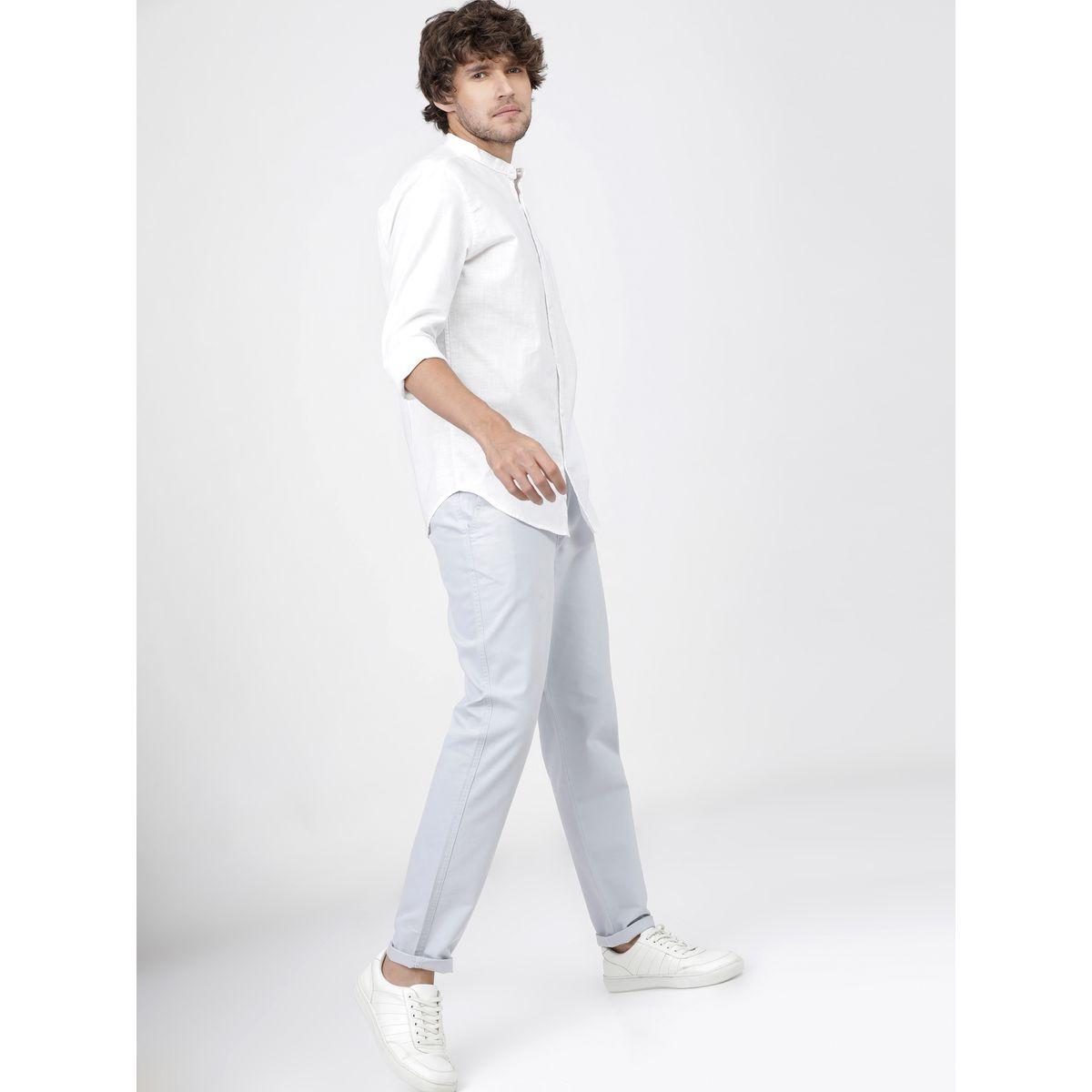 قميص سادة بقصة سليم فت كيتش × ستايلي-men-clothing-shirts-image-5