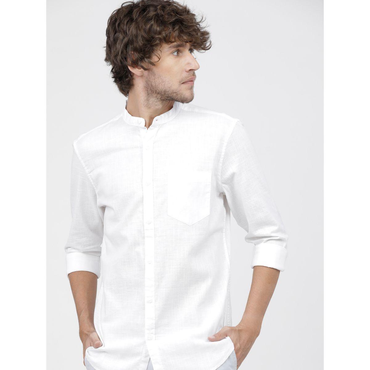 قميص سادة بقصة سليم فت كيتش × ستايلي-men-clothing-shirts-image-7