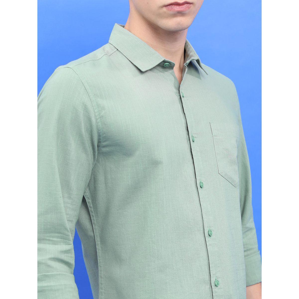 Ketch X Styli Solid Slim Fit Casual Shirt-men-clothing-shirts-image-5