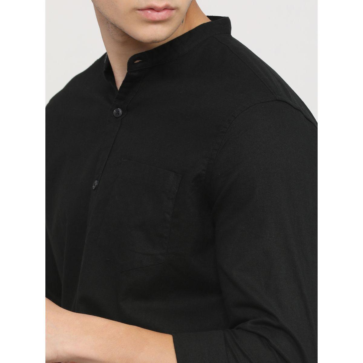 قميص سادة بياقة ماندارين كيتش × ستايلي-men-clothing-shirts-image-4
