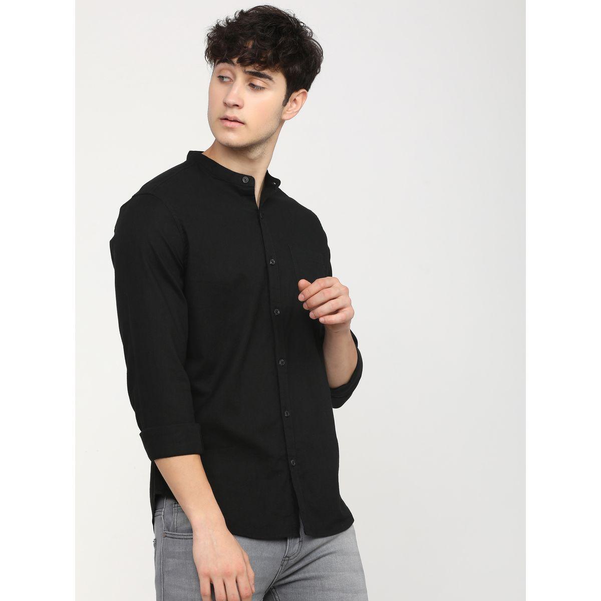 قميص سادة بياقة ماندارين كيتش × ستايلي-men-clothing-shirts-image-6